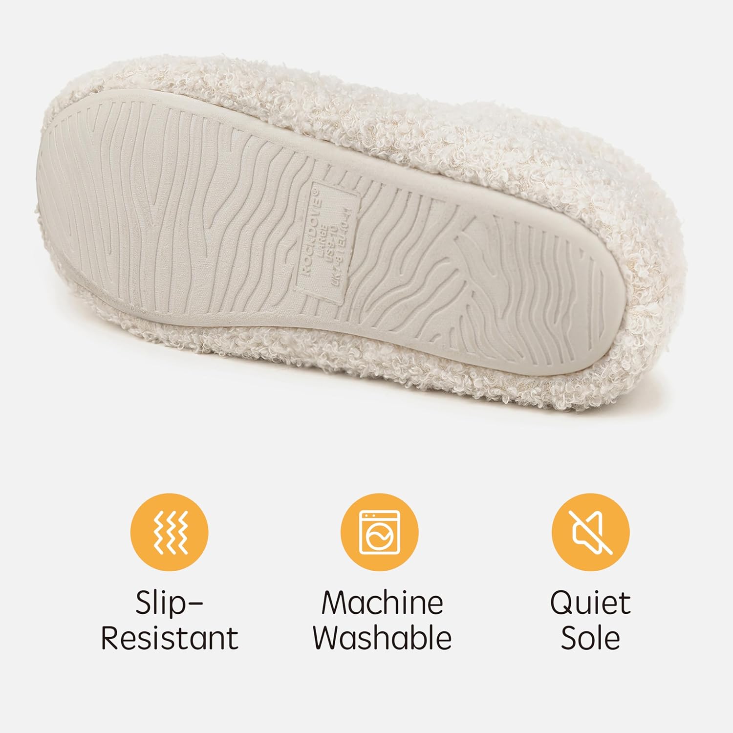 RockDove Women's Teddy Fleece Closed Back Indoor Slipper