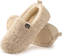 RockDove Women's Faux Shearling Closed Back Slipper with Memory Foam