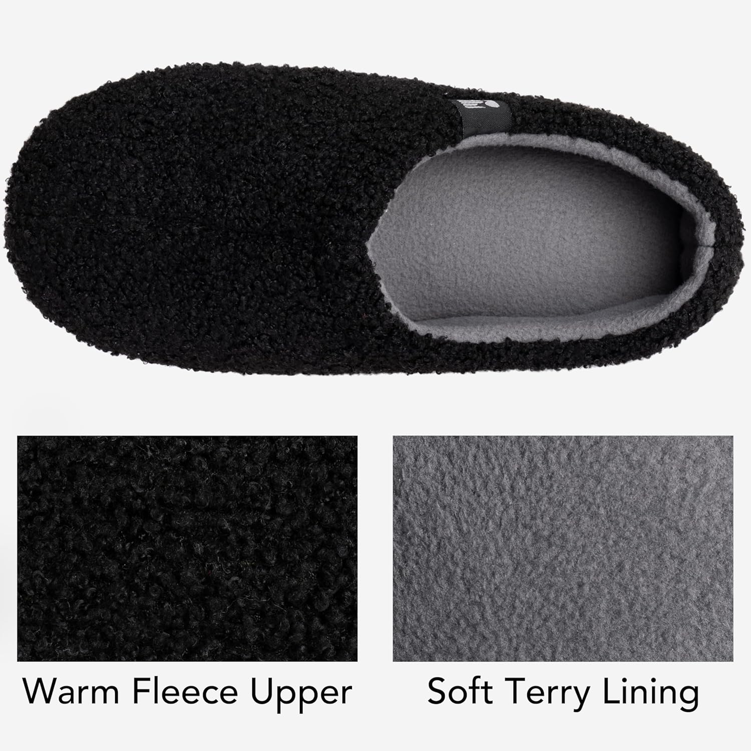 RockDove Women's Teddy Fleece Closed Back Indoor Slipper