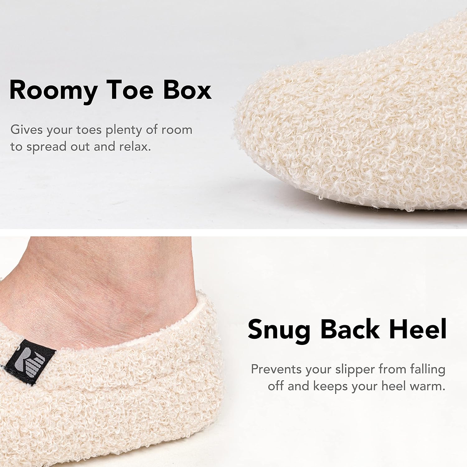 RockDove Women's Teddy Fleece Closed Back Indoor Slipper