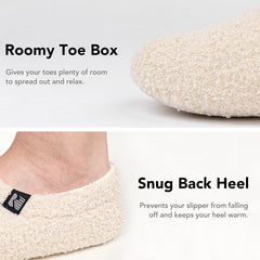 RockDove Women's Teddy Fleece Closed Back Indoor Slipper